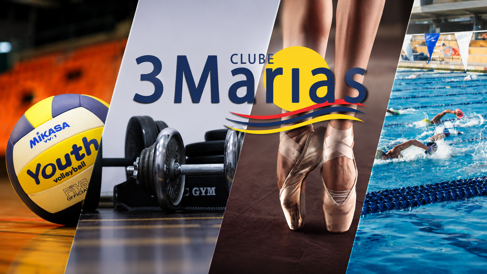 Vôlei, academia, ballet e natação no Clube 3 Marias