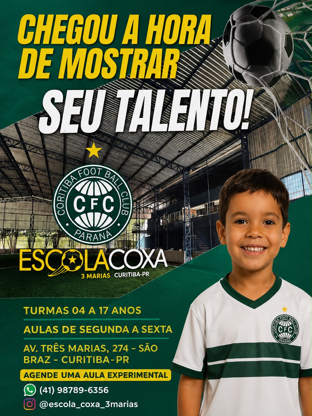 Escola Coxa 3 Marias – Chegou a hora de mostrar seu talento!